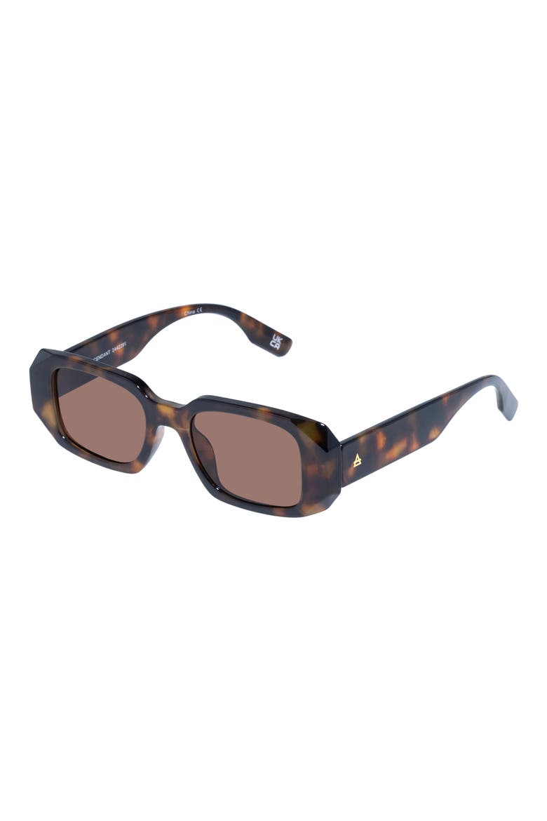 Ascendant 49mm Rectangular Sunglasses, Alternate, color, DARK TORTOISE