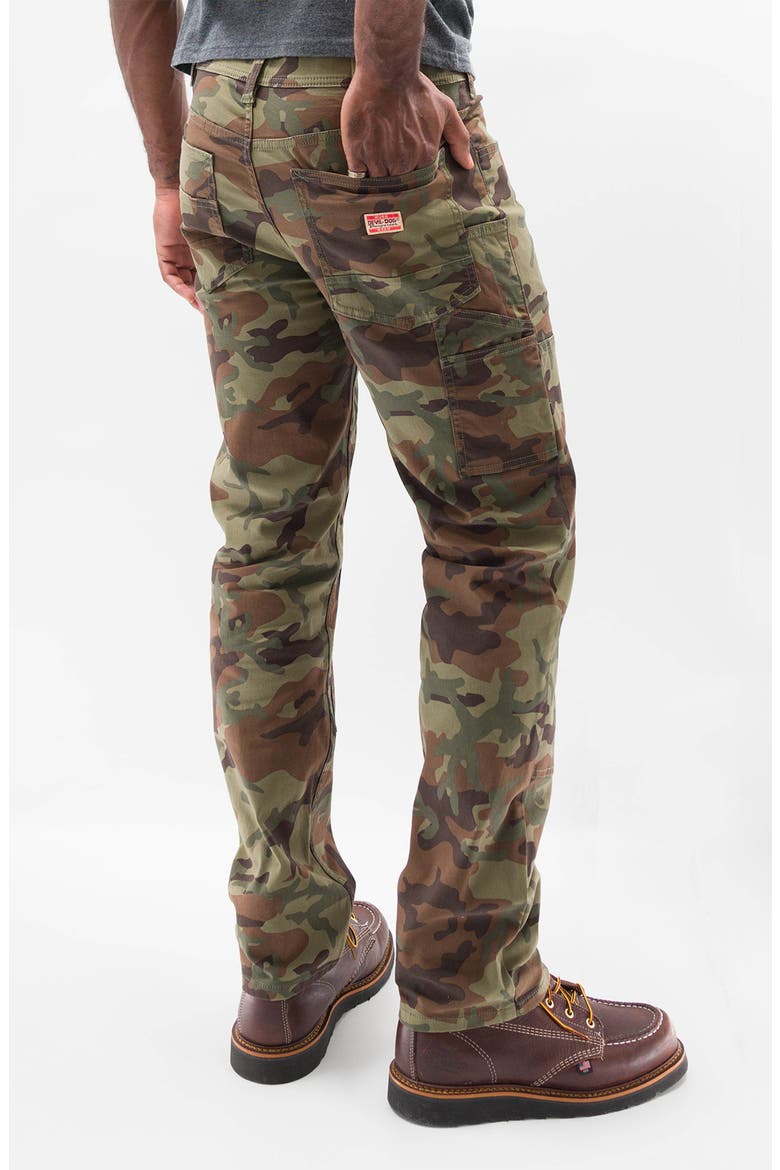 Camo Stretch Cotton Carpenter Pants, Alternate, color, CAMO