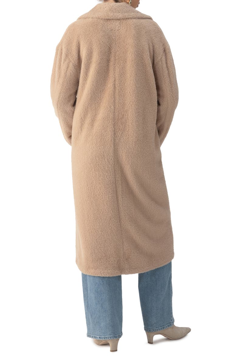 Live-In Faux Fur Coat, Alternate, color, WARM CAMEL
