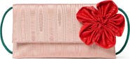 Loeffler Randall Charlee Flap Clutch with Flower