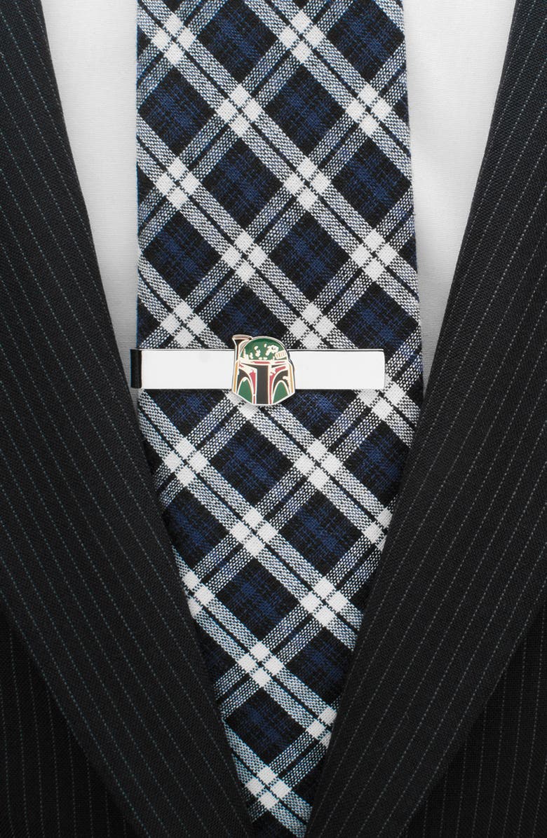 Cufflinks, Inc. Boba Fett Cuff Links & Tie Bar Set, Alternate, color, Green