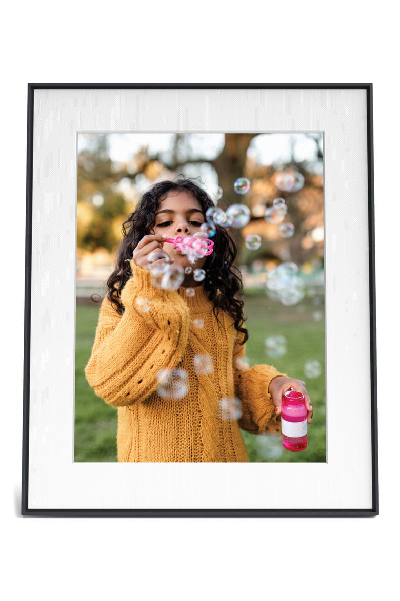 Walden 15-Inch Digital Photo Frame, Alternate, color, INK WITH TEXTURED MAT