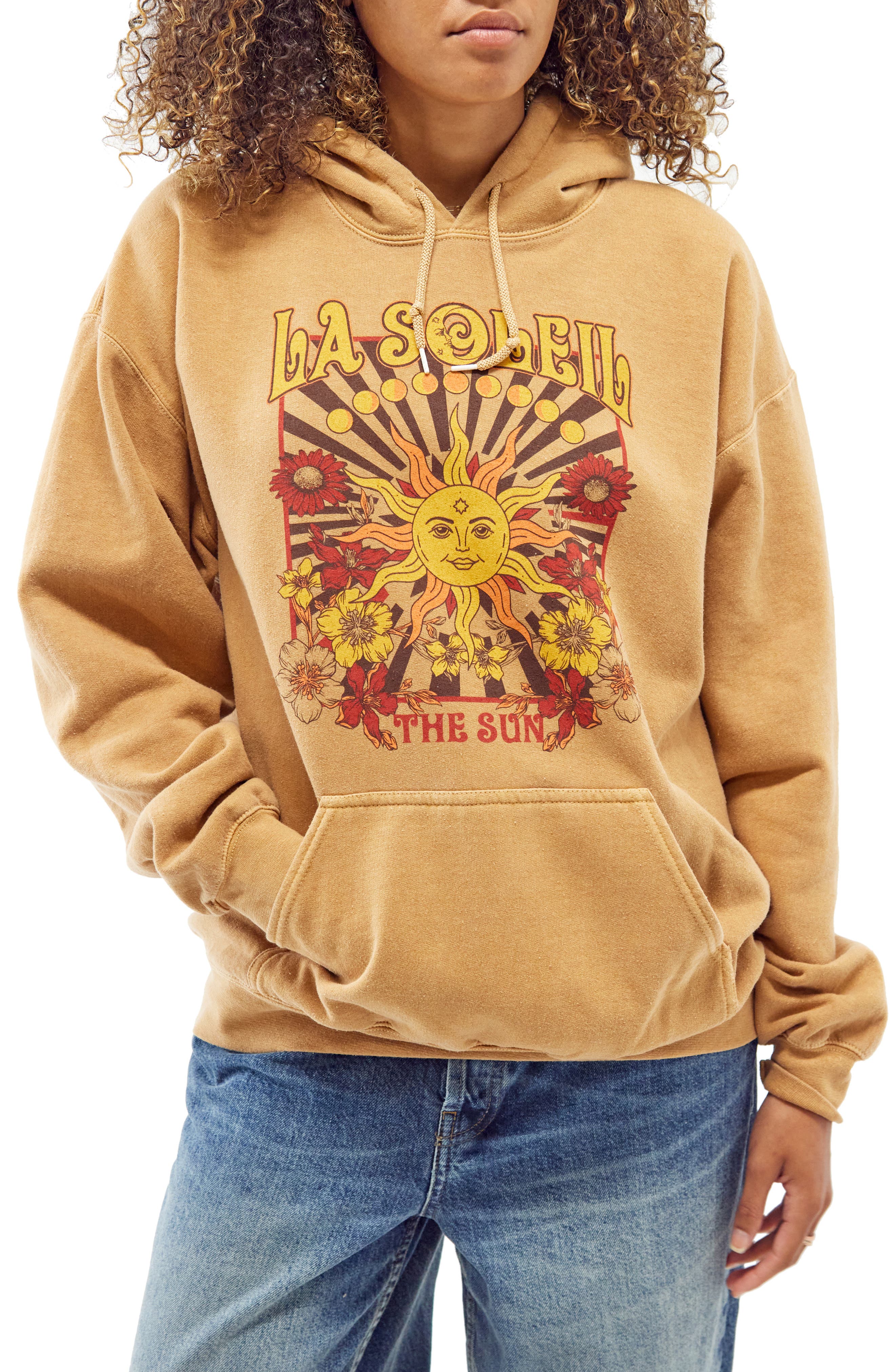 BDG Urban Outfitters Sun Print Graphic Hoodie (Women) | Nordstromrack