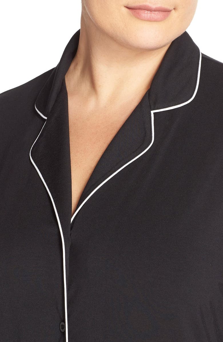 Nordstrom Lingerie Moonlight Pajamas, Alternate, color, Black