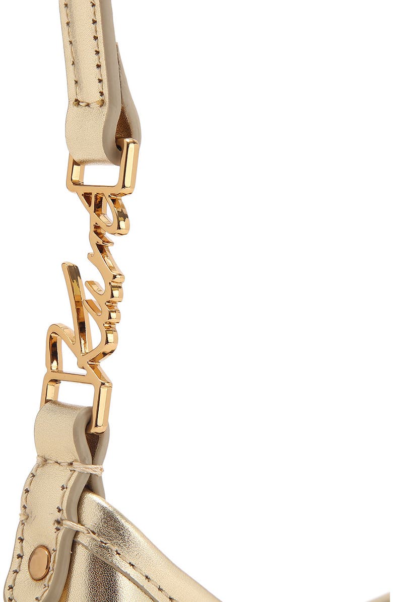 Kurt Geiger London Kurt Sling Metallic Leather Shoulder Bag, Alternate, color, Gold