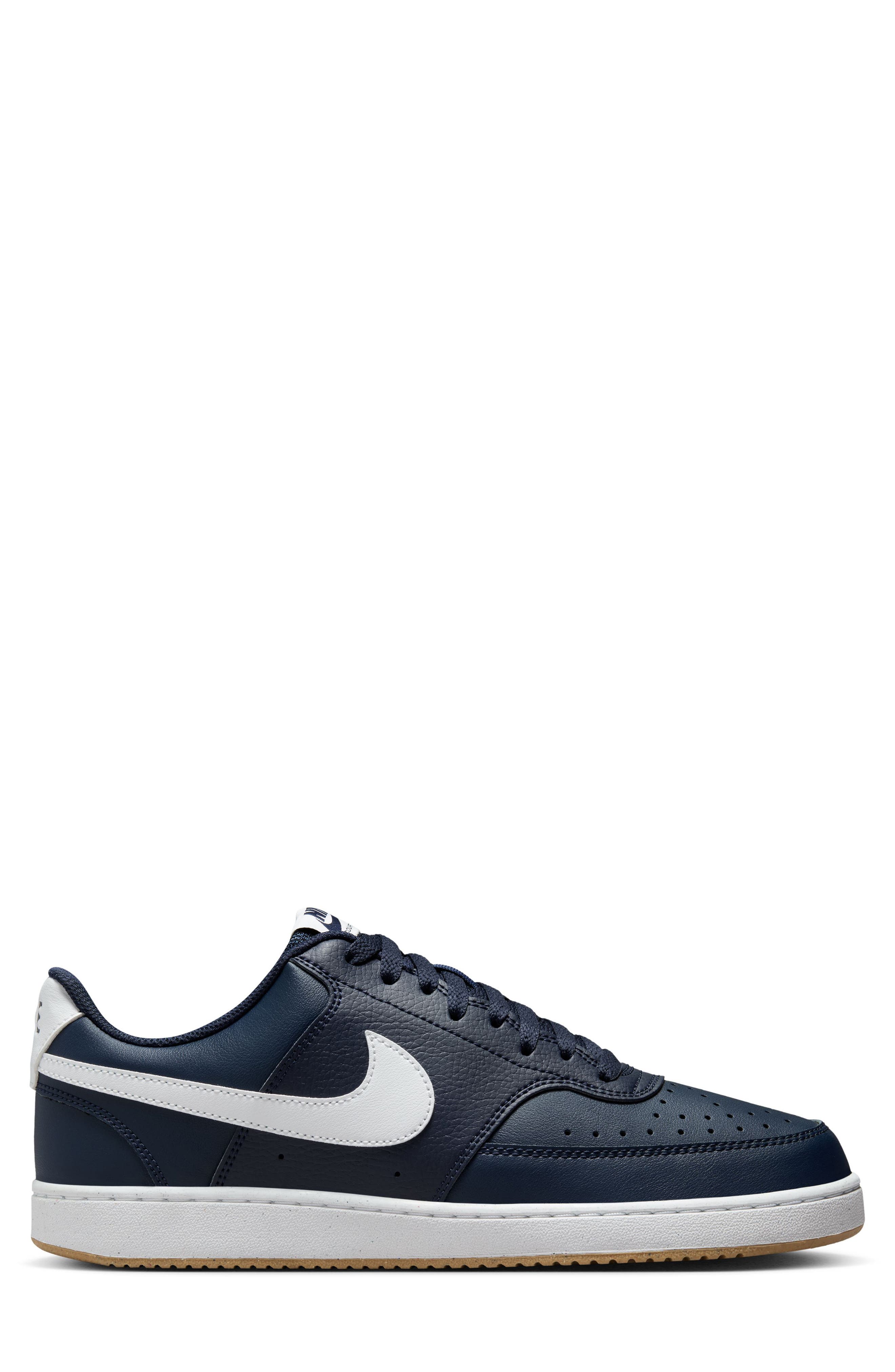 Court Vision Next Nature Sneaker, Alternate, color, OBSIDIAN/ WHITE/ BROWN