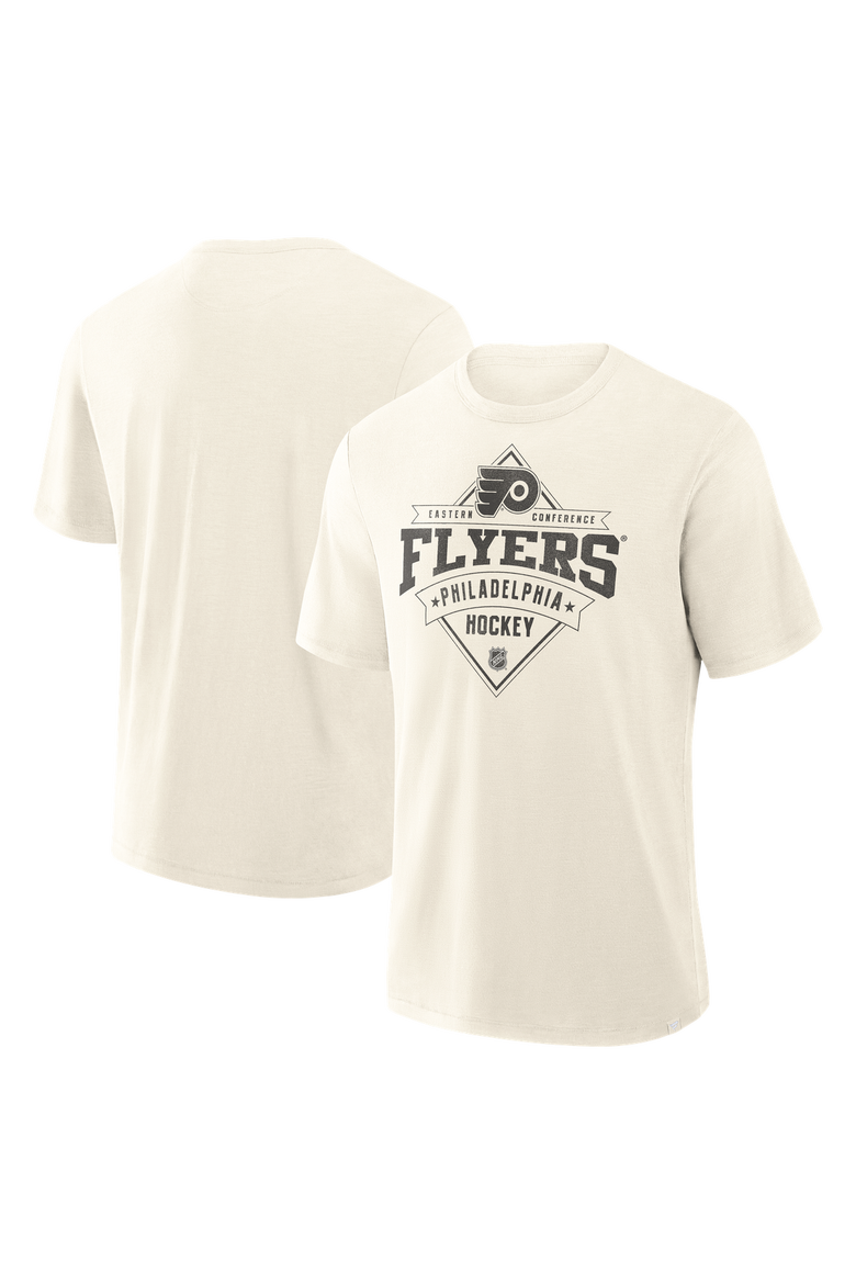 Men's Fanatics Cream Philadelphia Flyers Vintage Insp. Stadium Slub T-Shirt, Main, color, Cream