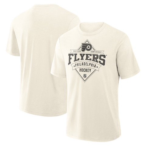 Men's Fanatics Cream Philadelphia Flyers Vintage Insp. Stadium Slub T-Shirt