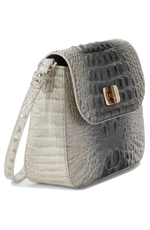 Brahmin Gianna Croc Embossed Leather Crossbody Bag In Multi