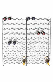 SORBUS Black 100 Bottle Freestanding Wine Rack