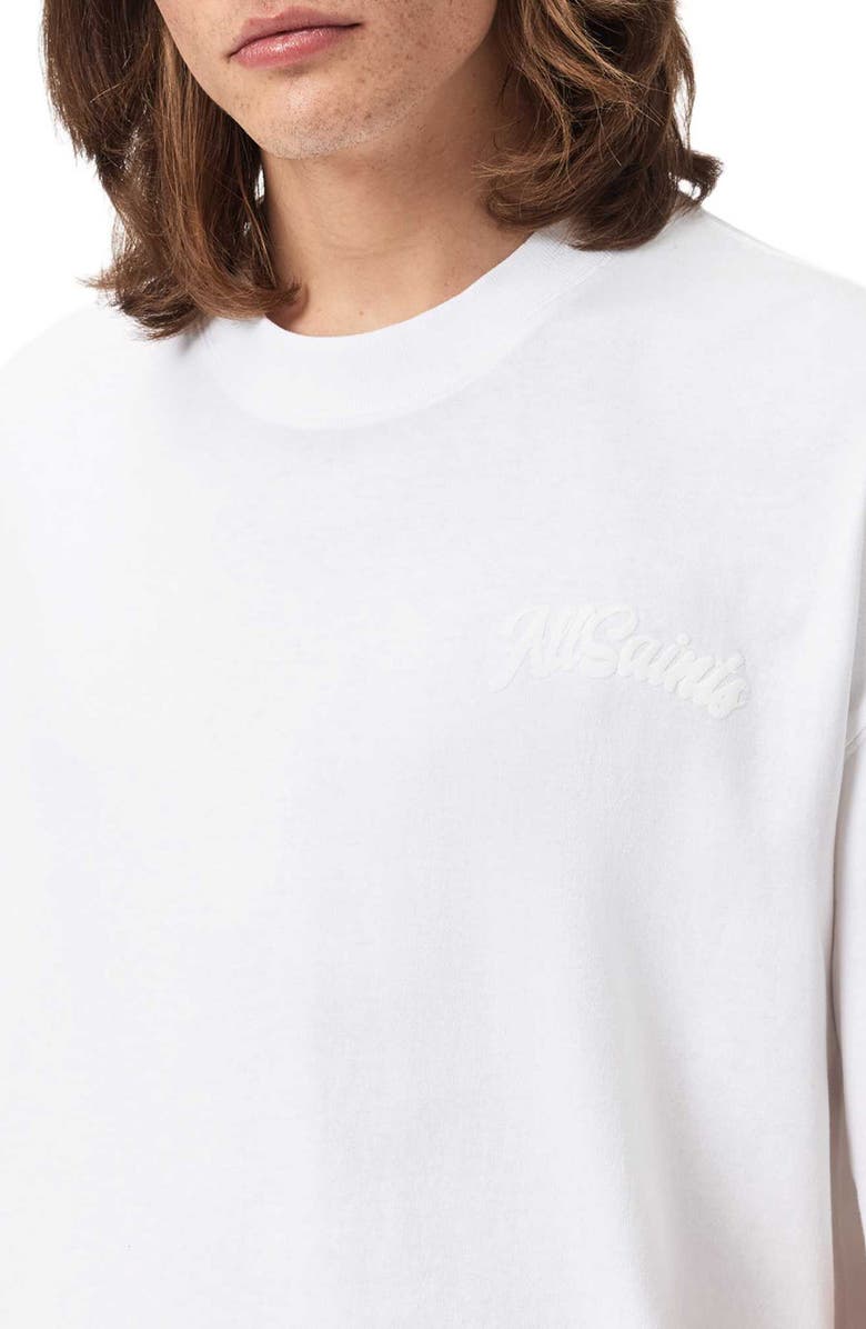 AllSaints Odyssey Cotton Graphic T-Shirt, Alternate, color, Optic White
