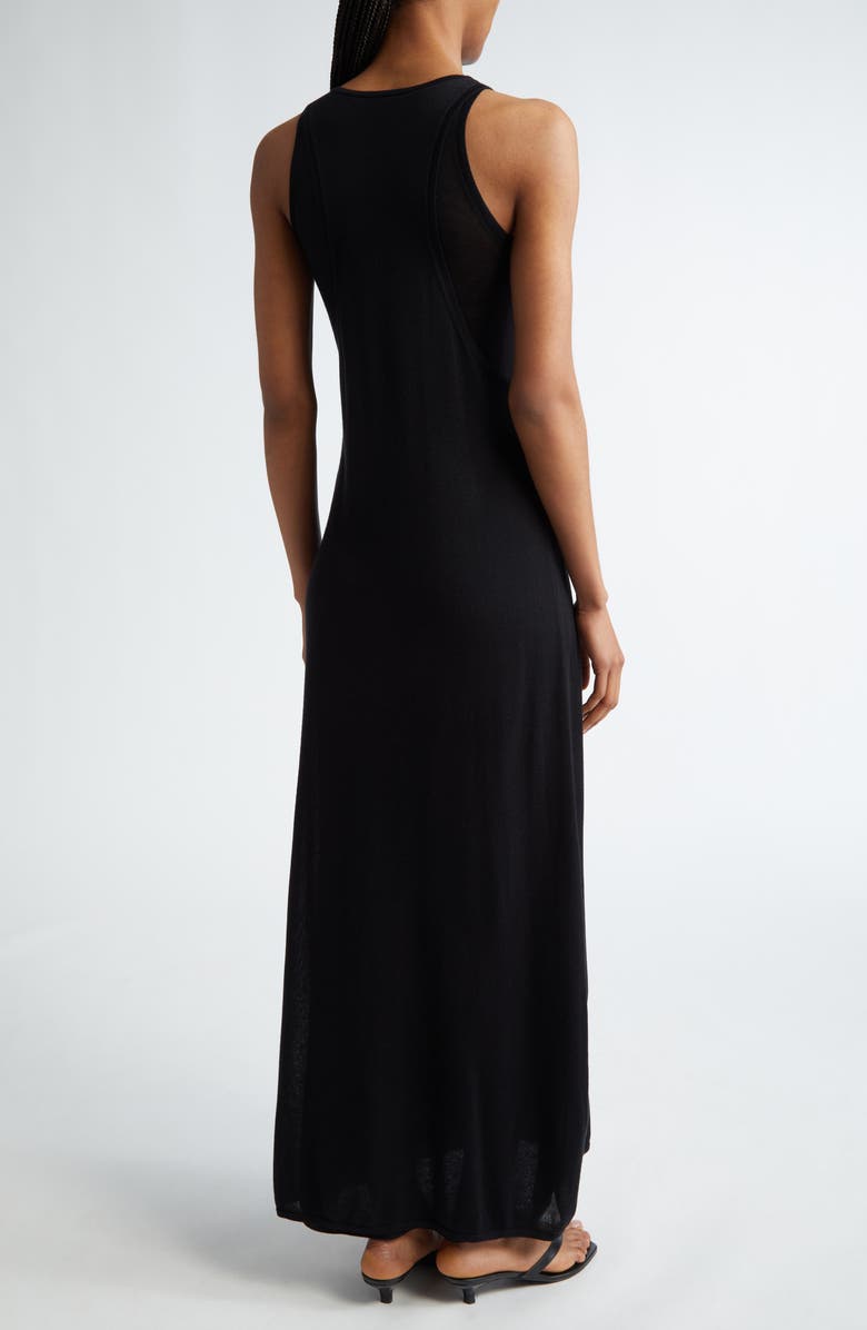 TOTEME Layered Maxi Tank Dress, Alternate, color, Black