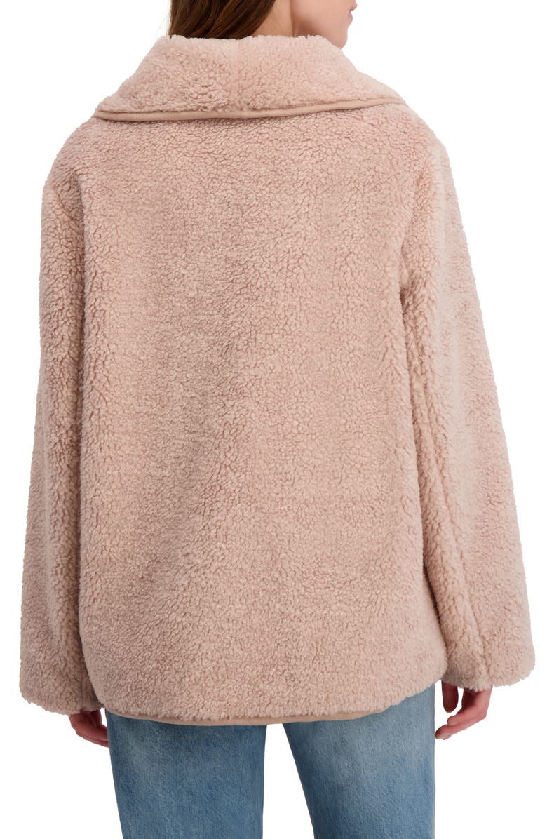 Laundry by Shelli Segal Faux Shearling Jacket, Alternate, color, Rose