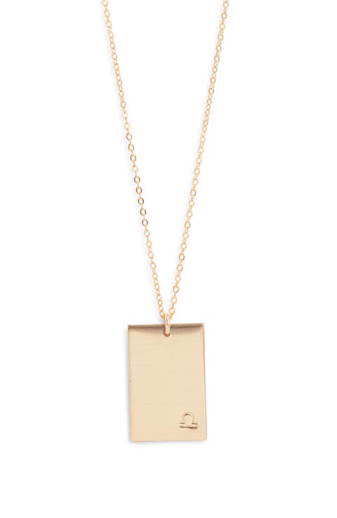 Goldie Zodiac Pendant Necklace