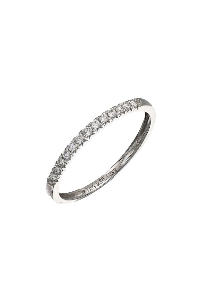 Diamond Stacking Ring (Nordstrom Exclusive), Main, color, 18K WHITE GOLD