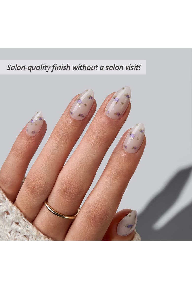 Press-on Nails Set Short Almond, Main, color, Pathside Lilac