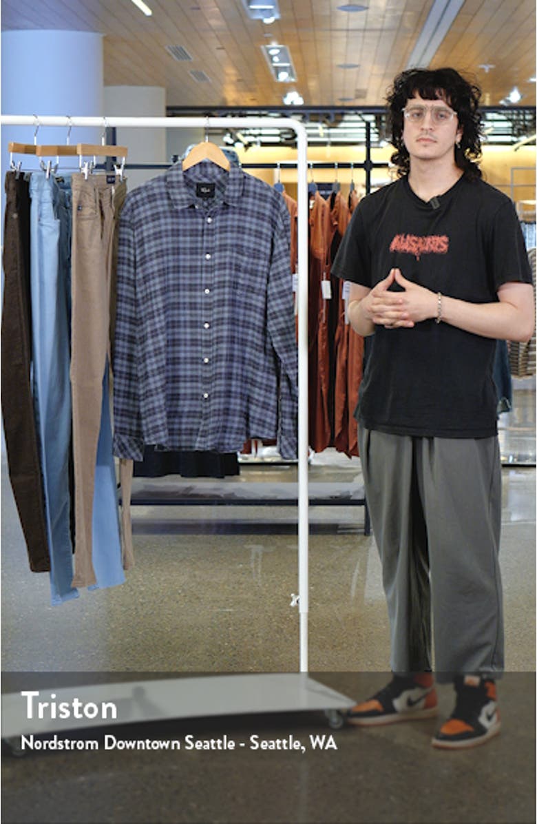 Lennox Relaxed Fit Plaid Cotton Blend Button-Up Shirt, sales video thumbnail