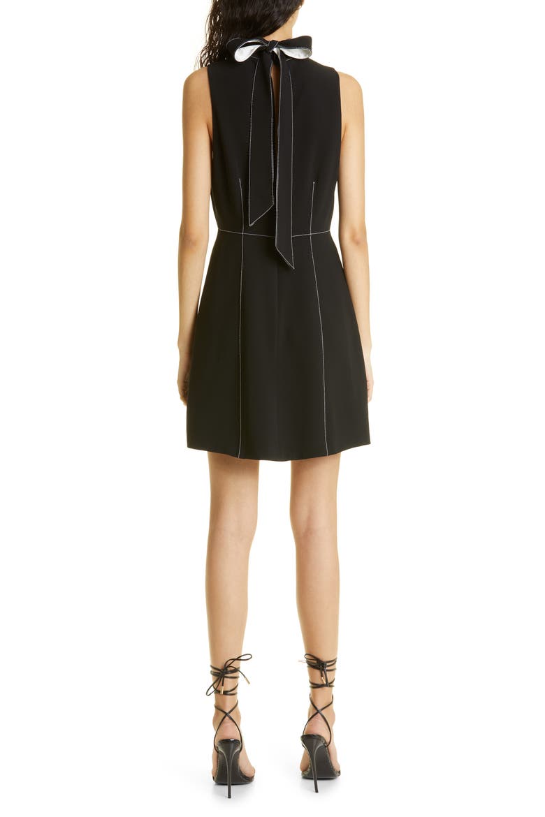 Loreen Sheath Dress, Alternate, color, BLACK/ IVORY
