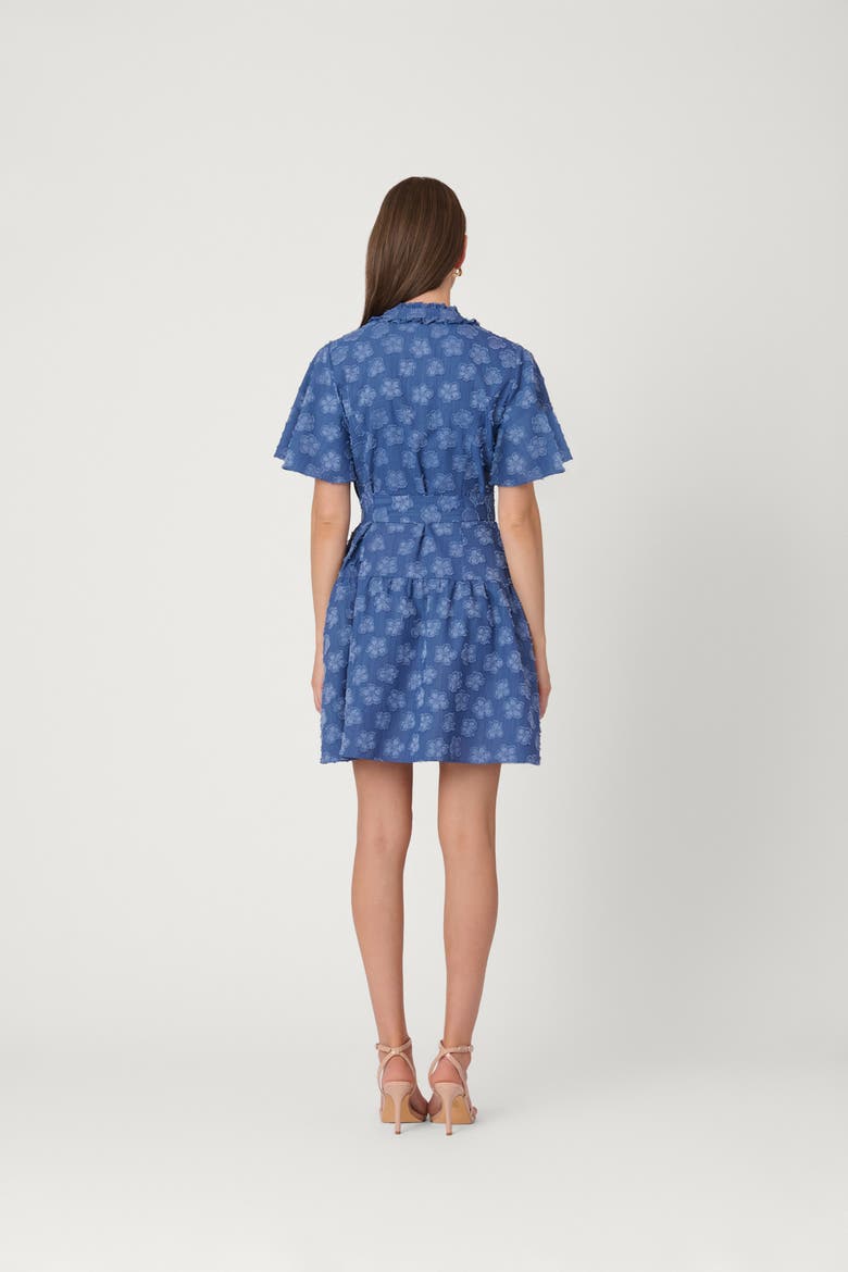 Chiffon Clip Lynn Dress, Alternate, color, Steel Blue