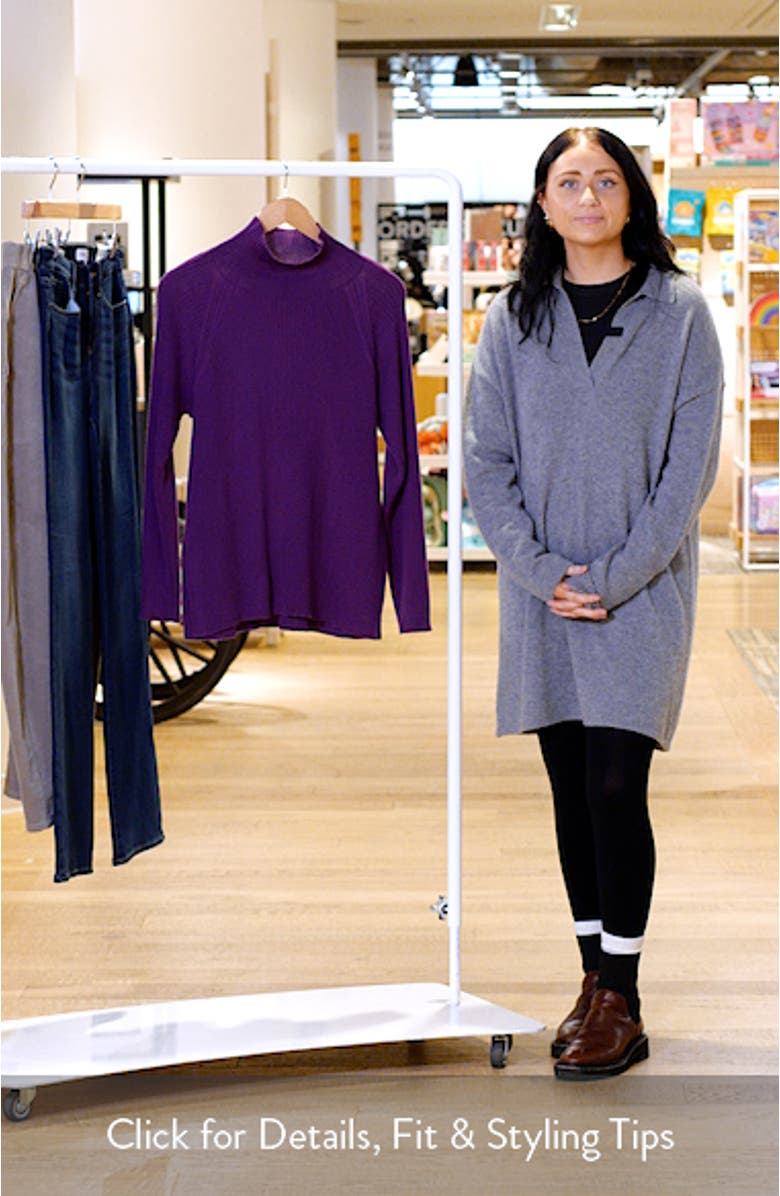 Rib Turtleneck Wool Sweater, sales video thumbnail