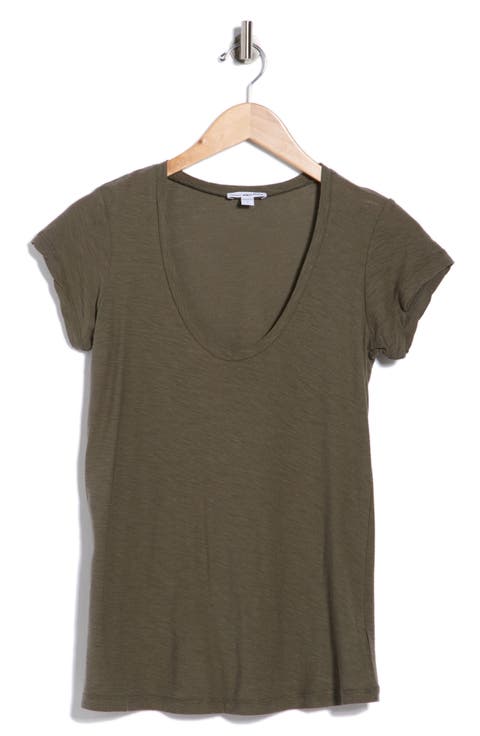 Deep V-Neck T-Shirt