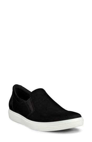Ecco Classic Leather Slip-on Sneaker In Multi