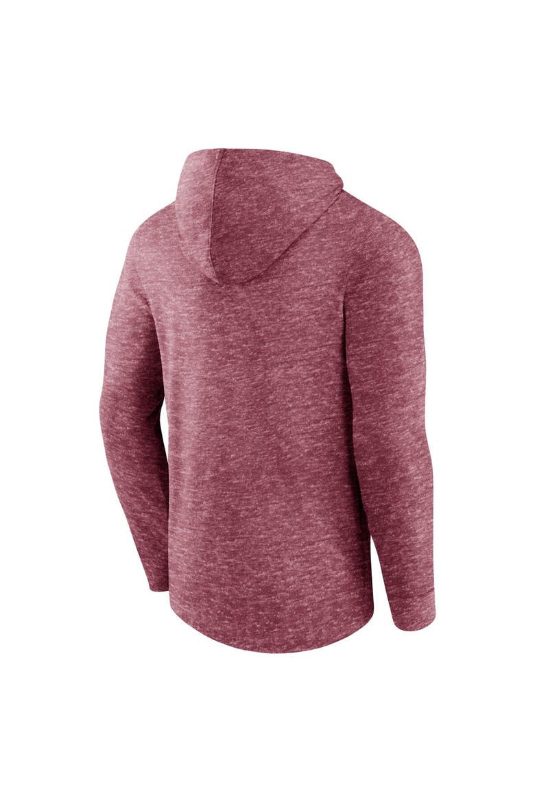 Men's Fanatics Branded Burgundy Washington Commanders Helmet Platform Long Sleeve Hoodie T-Shirt, Alternate, color, Burgundy