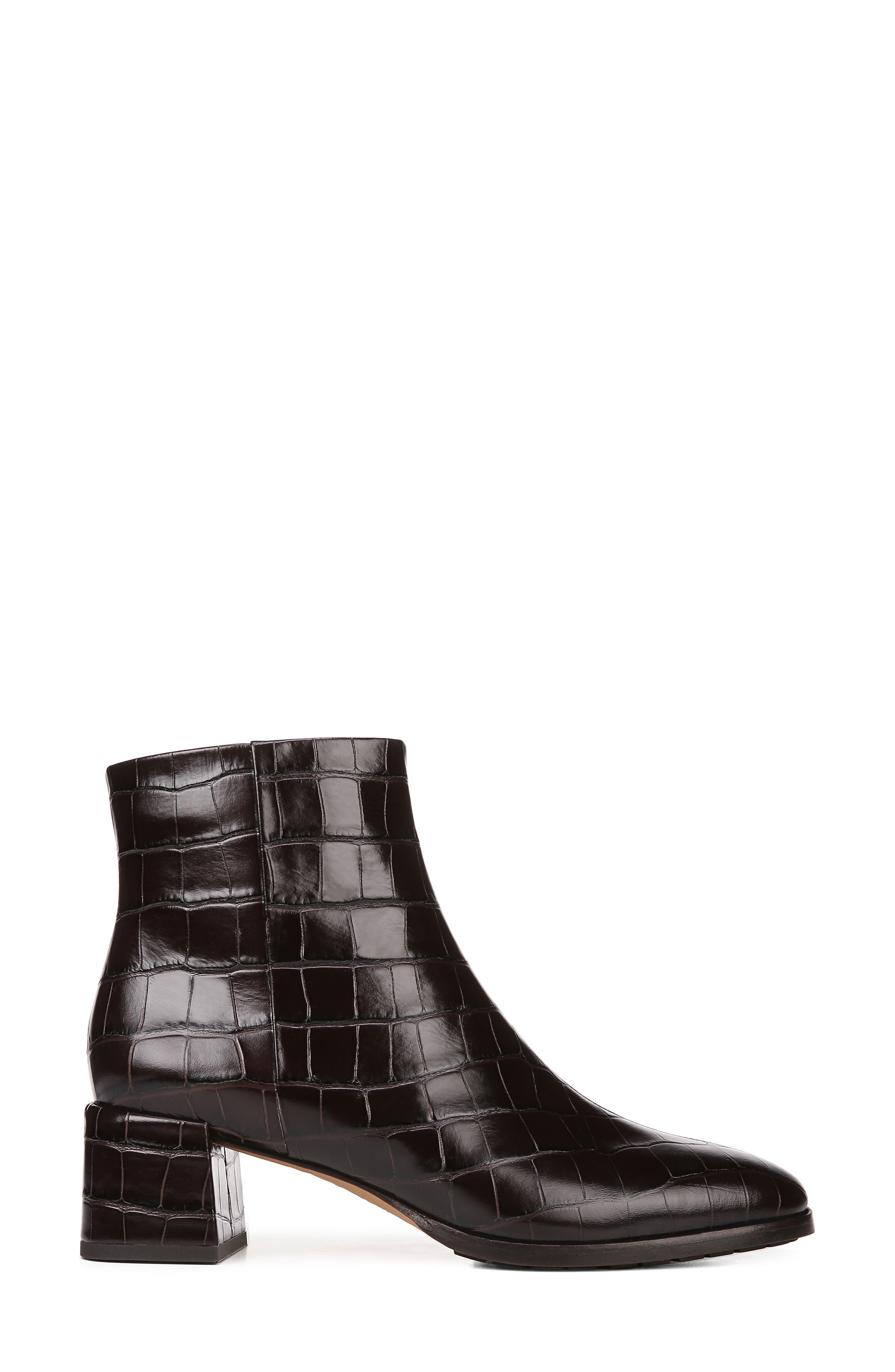 Sahira Bootie, Alternate, color, ESPRESSO CROC LEATHER