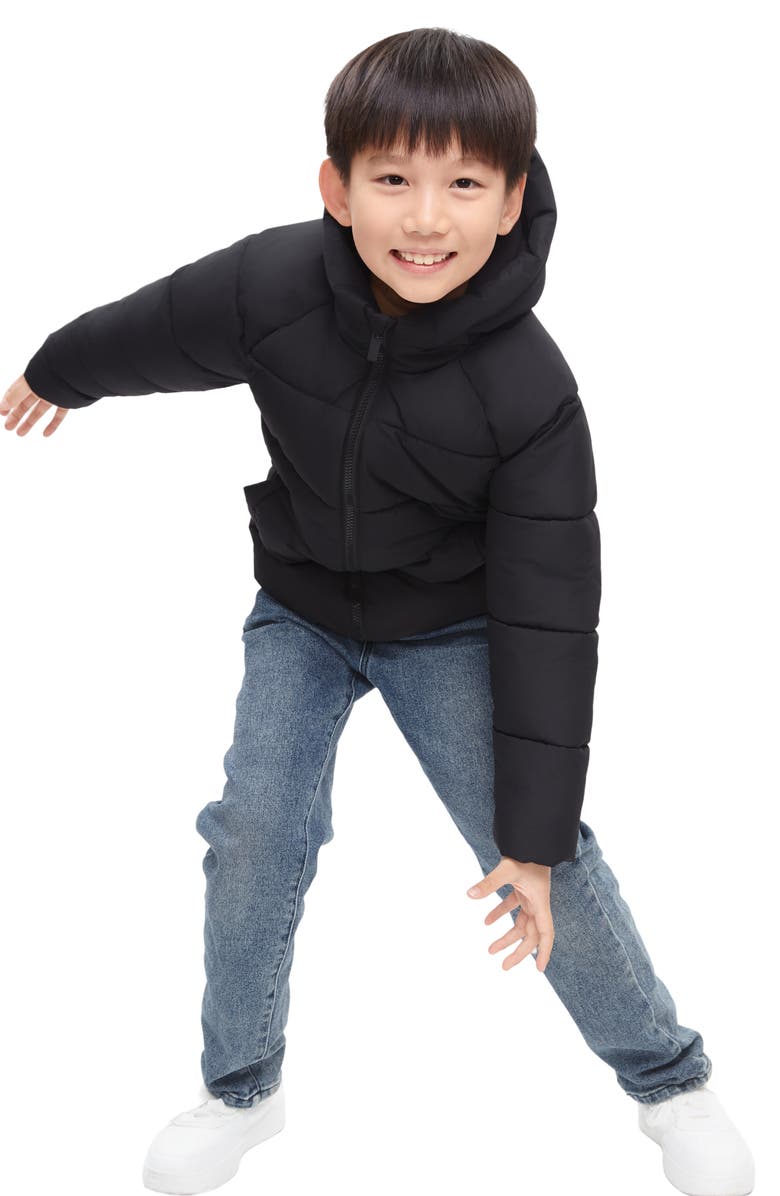 Rokka&Rolla Kids' Shield Puffer Jacket, Alternate, color, Black