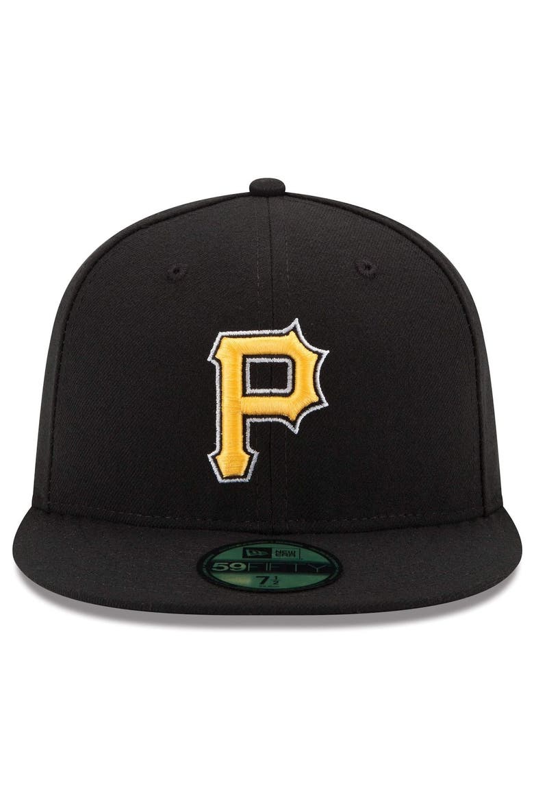 Men's New Era Black Pittsburgh Pirates Alternate Authentic Collection On-Field 59FIFTY Fitted Hat, Alternate, color, BLACK