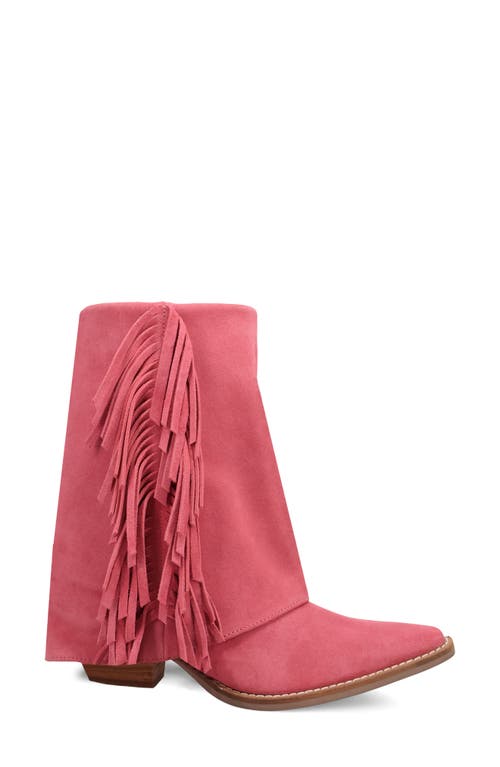 Dingo Marlie Fringe Boot In Pink
