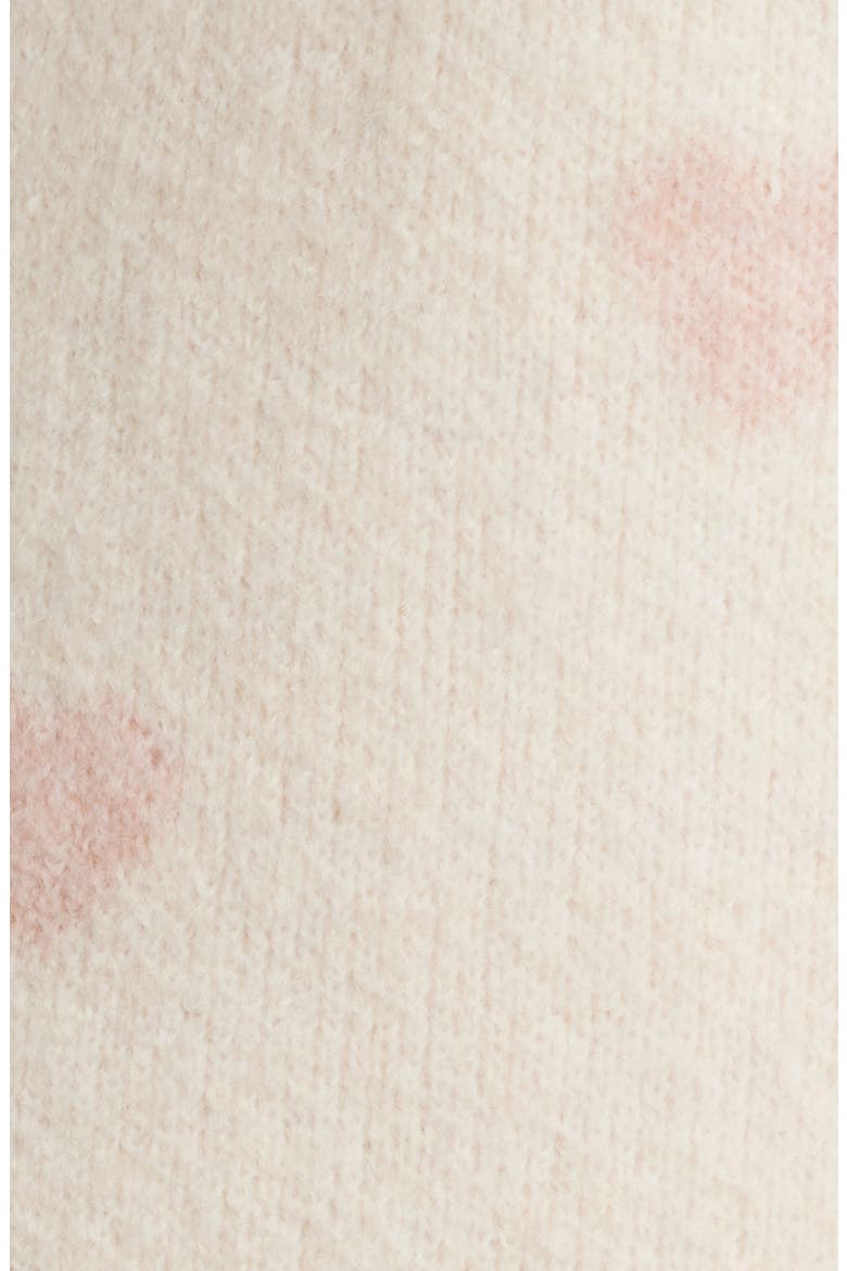 Hearts Jacquard Sweater, Alternate, color, IVORY/ PINK