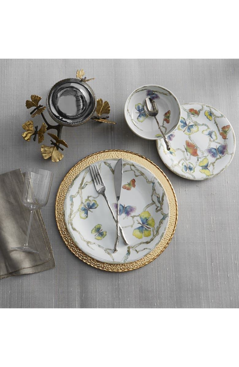 Michael Aram Hammertone Charger Plate, Alternate, color, Gold