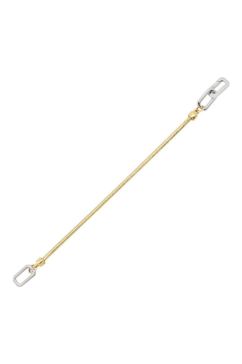Hex Link Snake Chain Bracelet, Alternate, color, GOLD/ RHODIUM