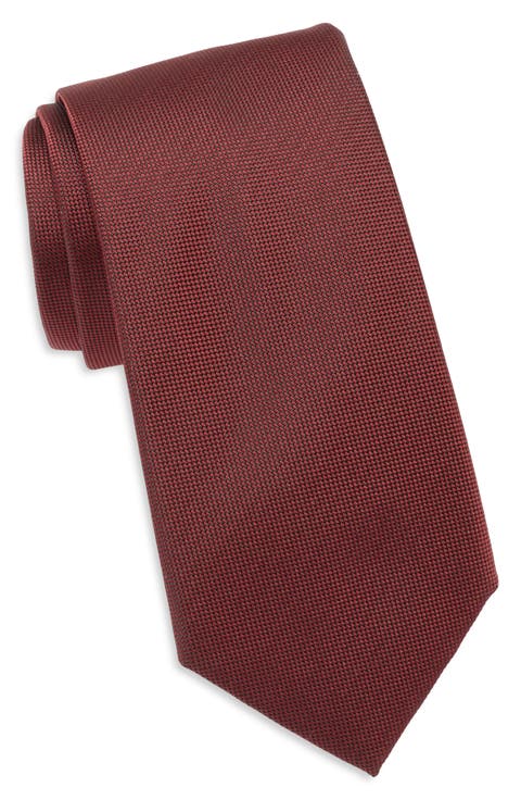 Solid Silk Blend Tie