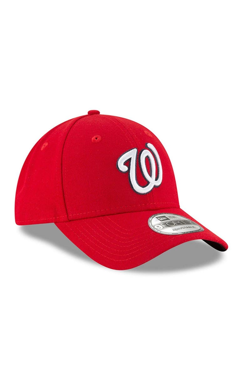 New Era Men's New Era Red Washington Nationals League 9FORTY Adjustable Hat, Alternate, color, 
