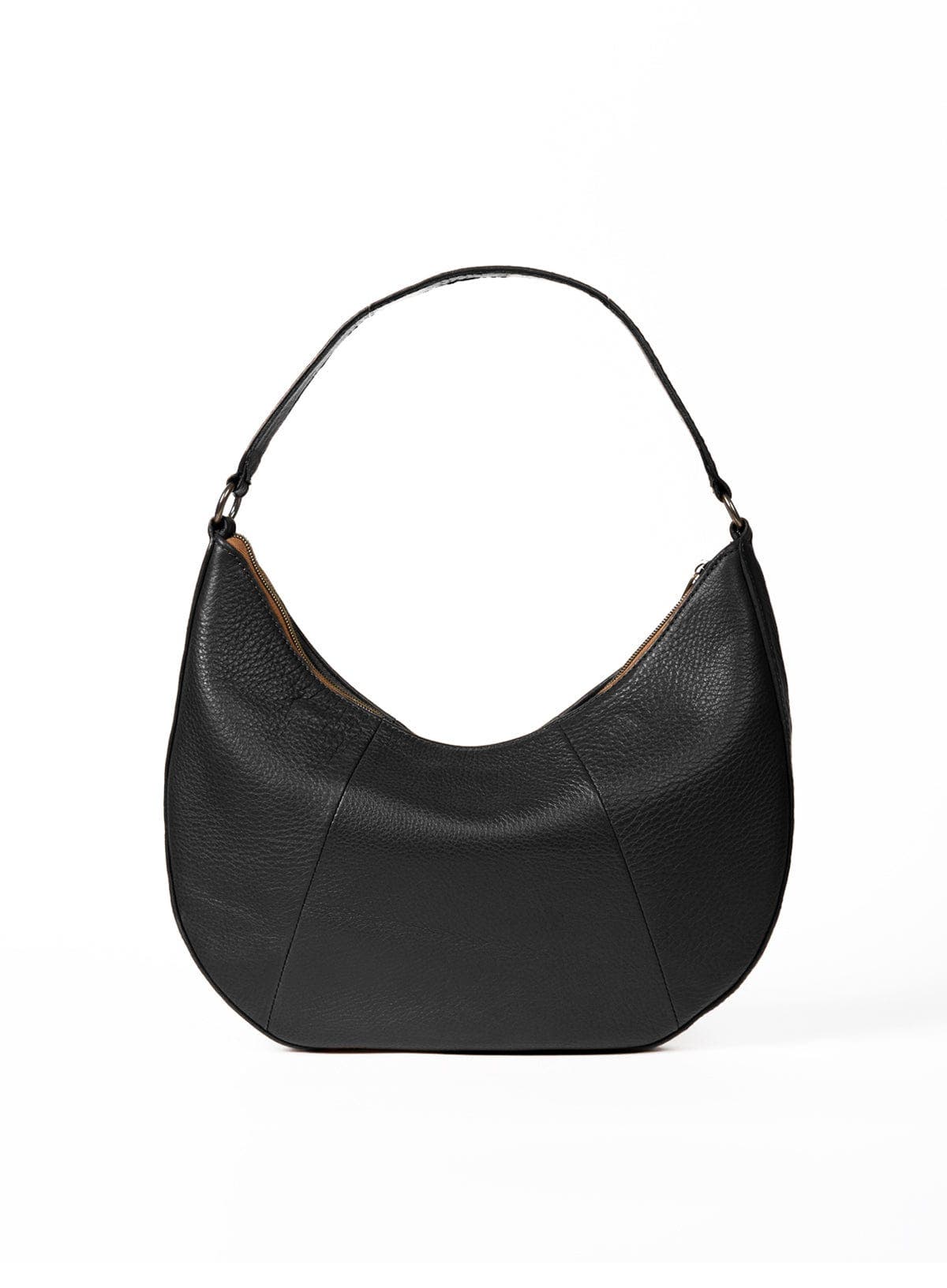 Deux Mains Saddle Shoulder Bag, Main, color, Black
