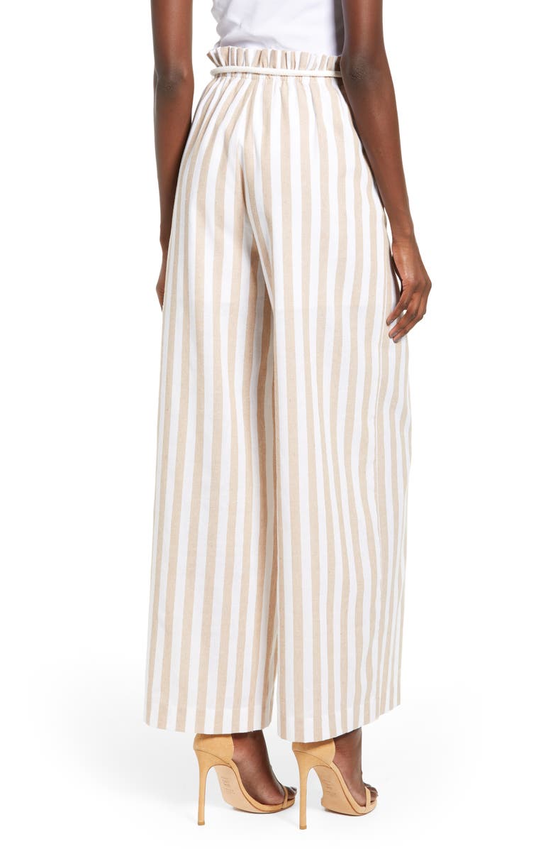 English Factory Stripe Wide Leg Pants, Alternate, color,