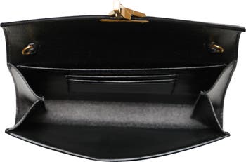 Saint Laurent Cassandra Leather Wallet on a Chain | Nordstrom
