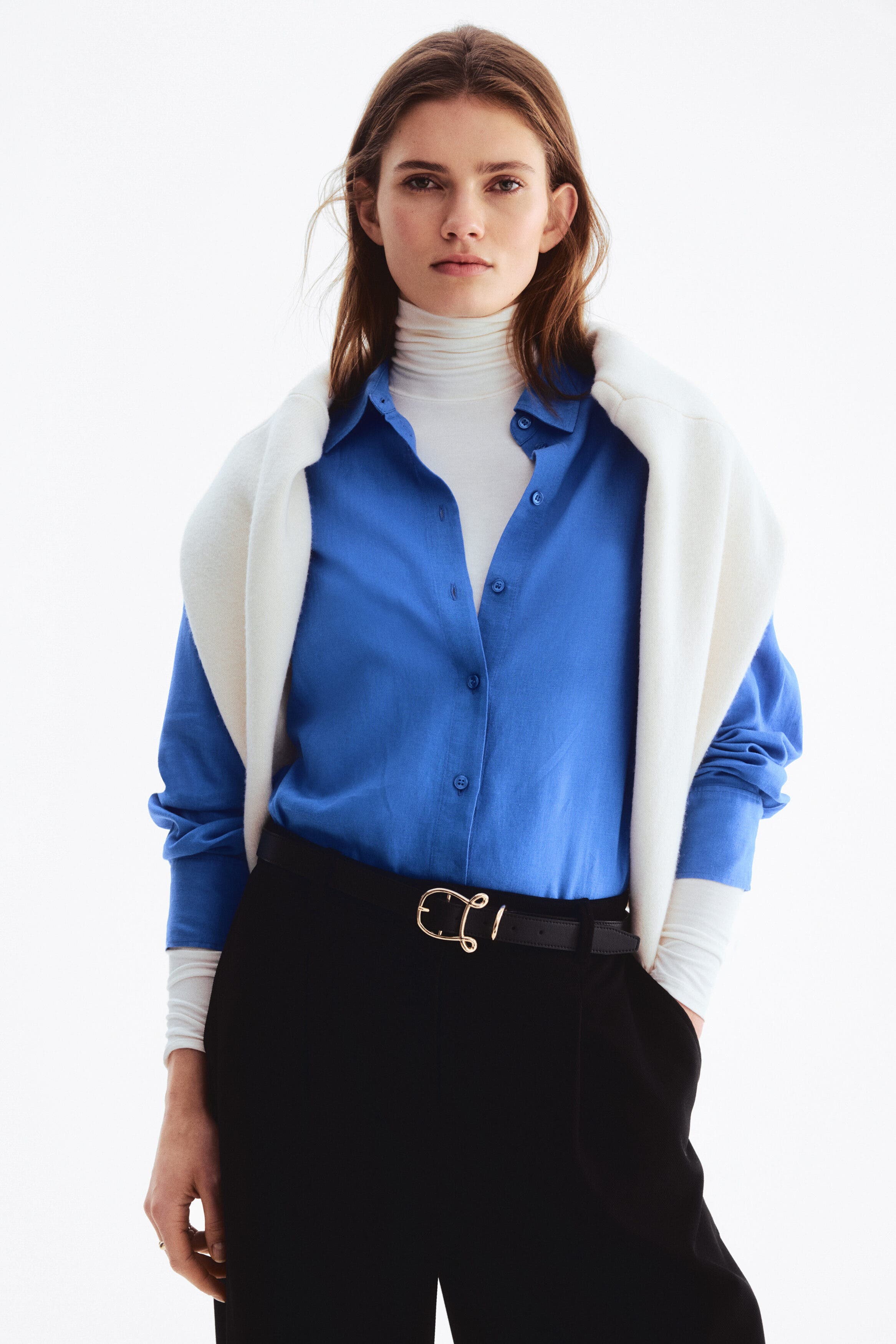 Oversized Linen-blend Shirt - image 4
