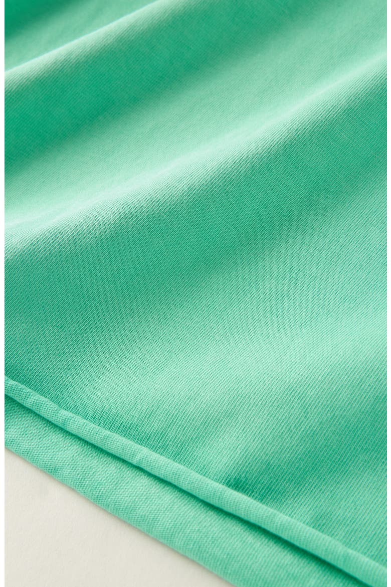 Kids' Crop Cotton T-Shirt, Alternate, color, GREEN CREAM