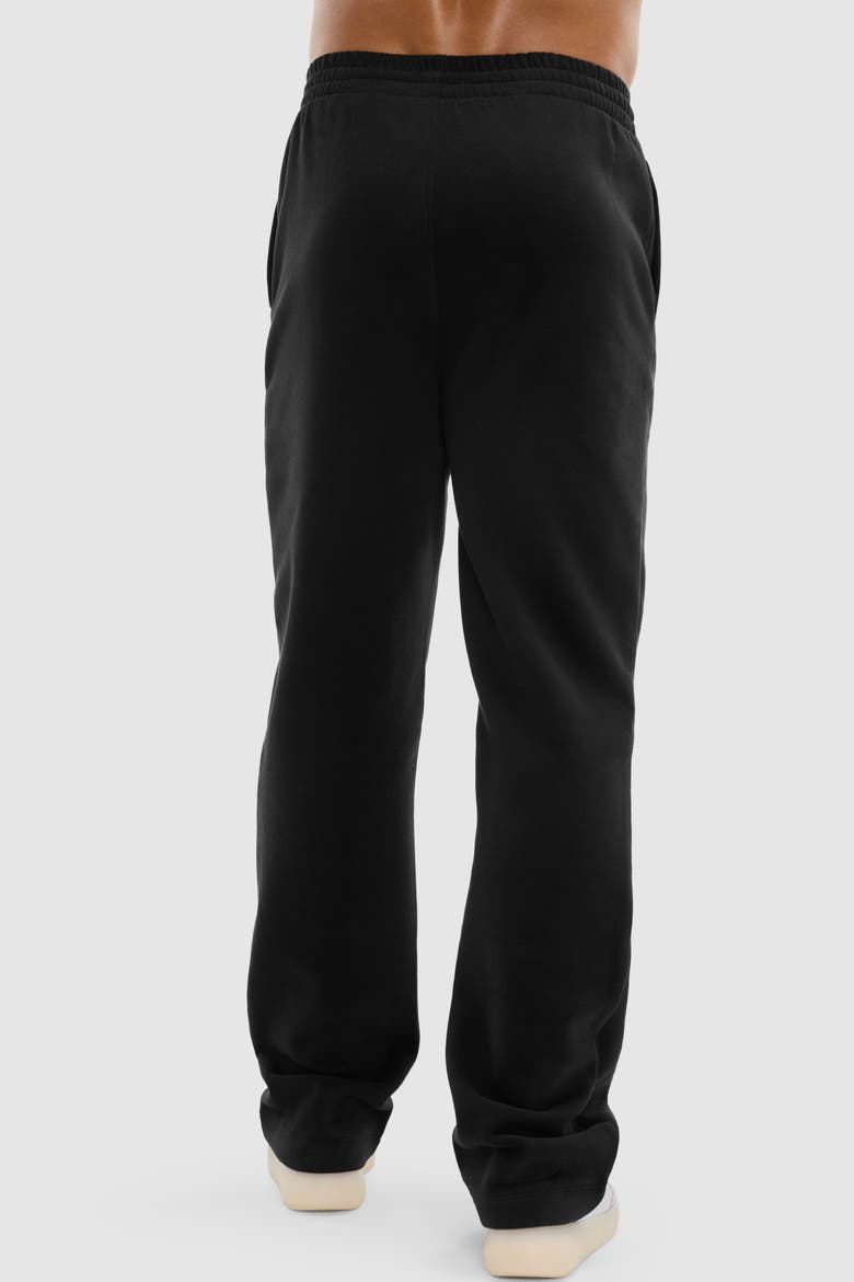 Soft Fleece Straight Leg Pant, Alternate, color, Black