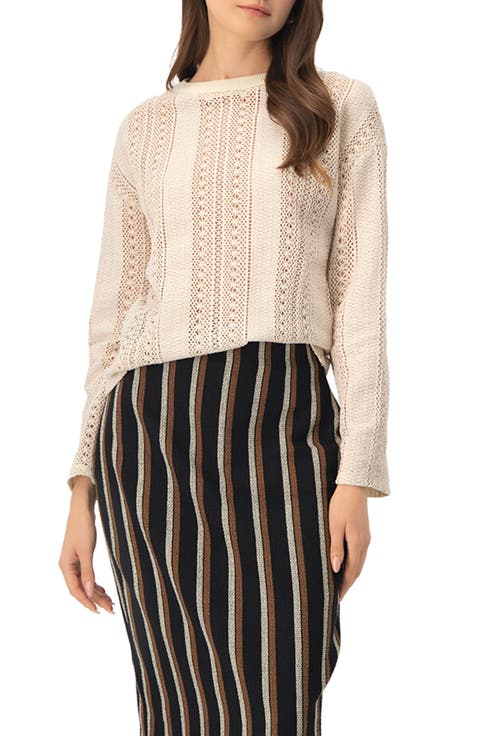 Straight Jacquard Blouse