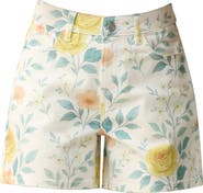 Bayeas Floral High Waist Denim Shorts