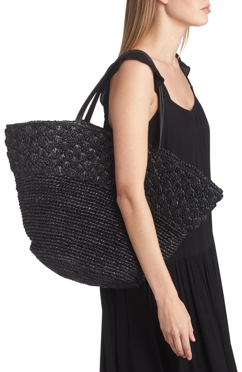 BTB Los Angeles Sera Straw Tote, Alternate, color,