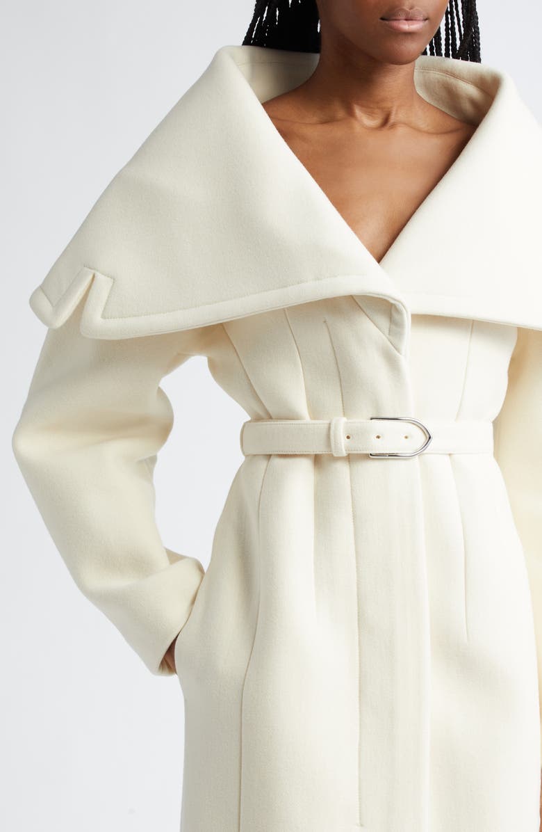 Jacquemus Le Manteau Caruso Belted Wool Coat, Alternate, color, 