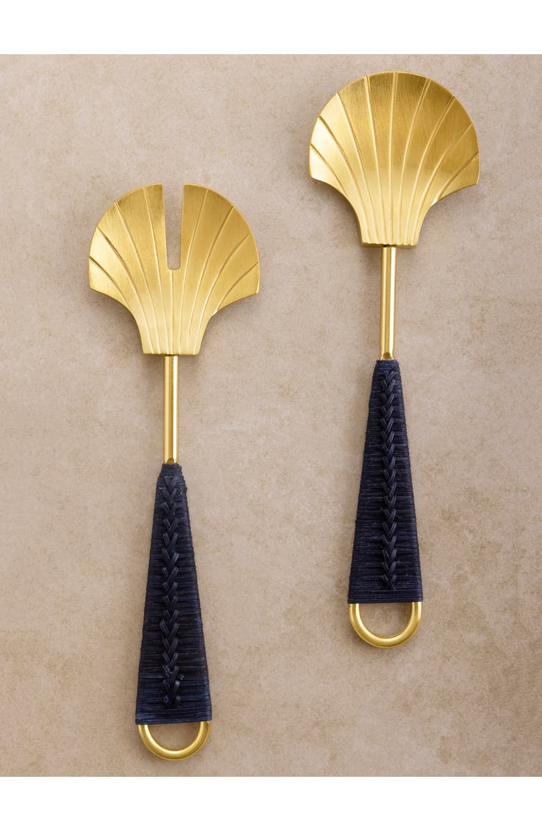 GAURI KOHLI Vitali Salad Servers, Set of 2, Main, color, Gold