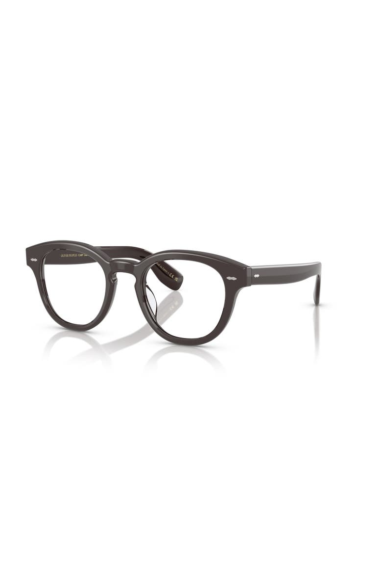 48mm Round optical glasses, Main, color, Brown