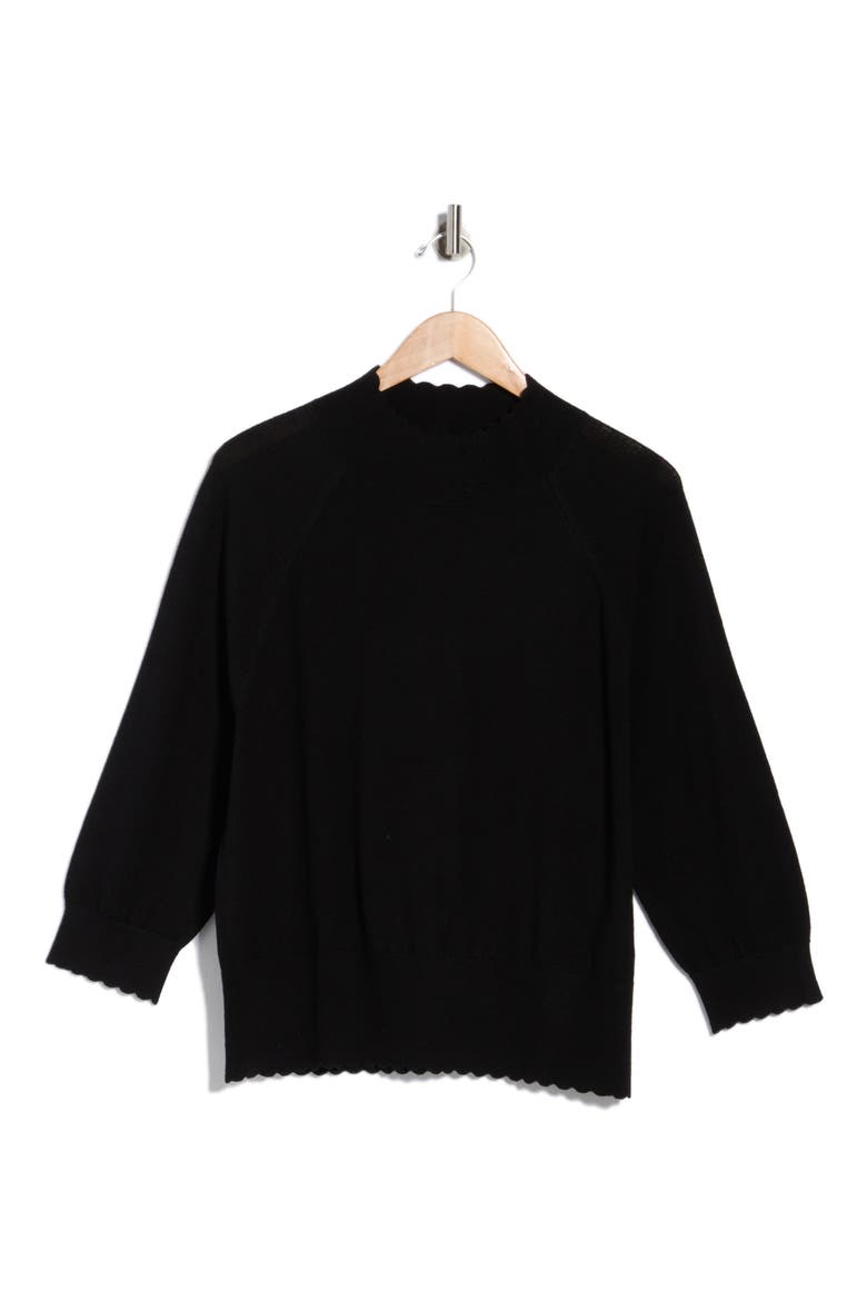 Betty Merino Wool Sweater, Alternate, color, BLACK