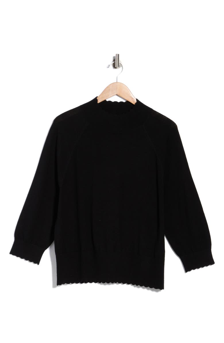 LK Bennett Betty Merino Wool Sweater, Main, color, Black